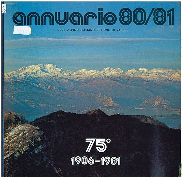 Copertina di Annuario CAI Varese 1980/1981