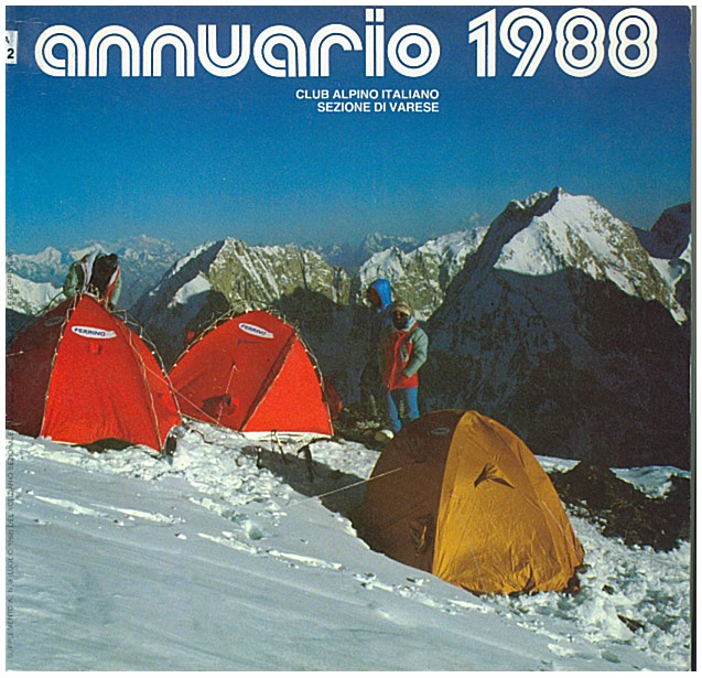 Copertina di Annuario CAI Varese 1988