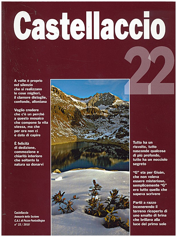 Copertina di Castellaccio sezione CAI di Pezzo n. 22