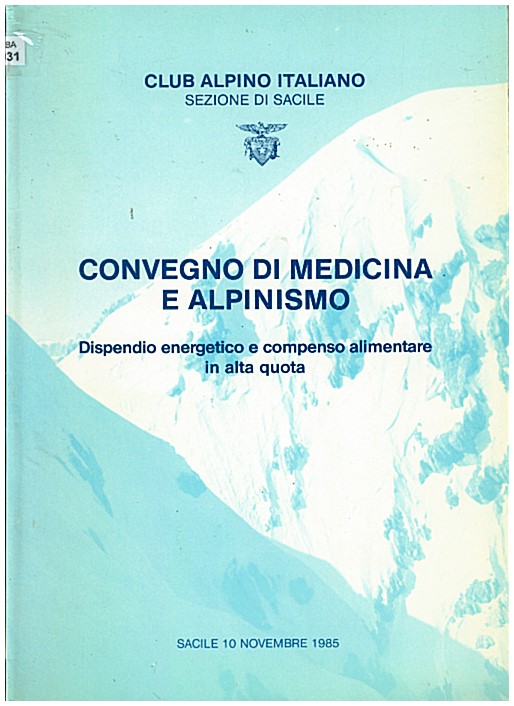 Copertina di Convegno di medicina e alpinismo