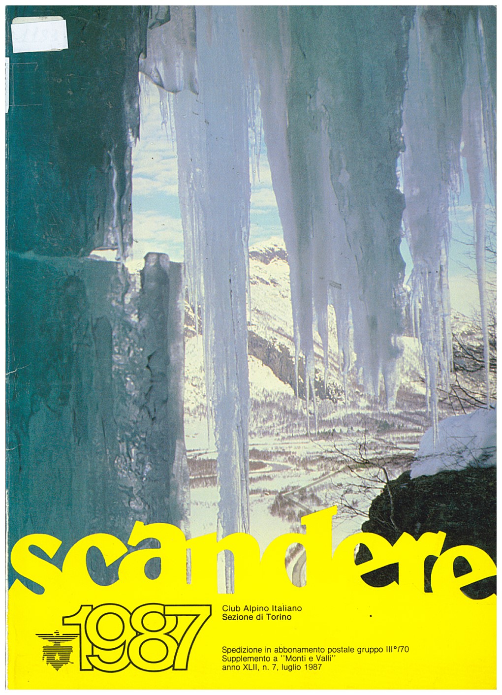 Copertina di Scandere 1987